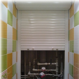 Фото Сантехнические жалюзи для ванной комнаты