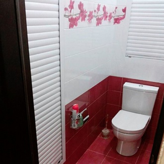Фото Сантехнические рольставни - нынешний подход к удобному обустройству санузлов и ванных комнат